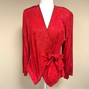 - SL Petites vintage red wrap top size 6/8